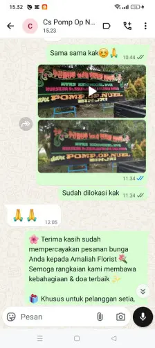 Testimonial Papan Bunga mamuju