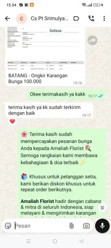 Testimonial Papan Bunga mamuju
