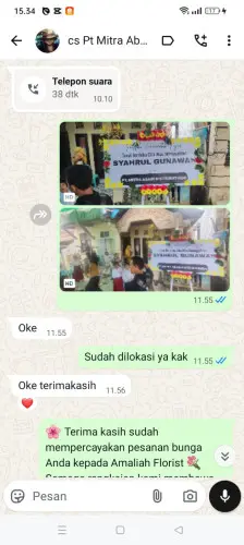 Testimonial Papan Bunga mamuju