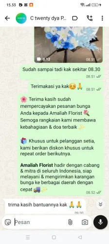 Testimonial Standing Flower mamuju