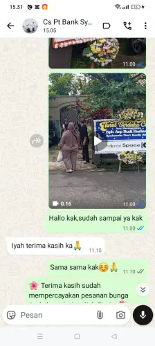 Testimonial Papan Bunga mamuju